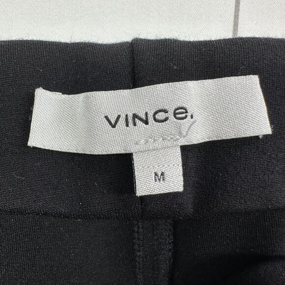 Vince Leggings Womens Medium Black Pull On Classic Stretch Ponte Knit Minimalist - Picture 3 of 12